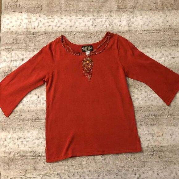 : : BOB MACKIE Embellished Soft Sweater : : - Picture 6 of 10